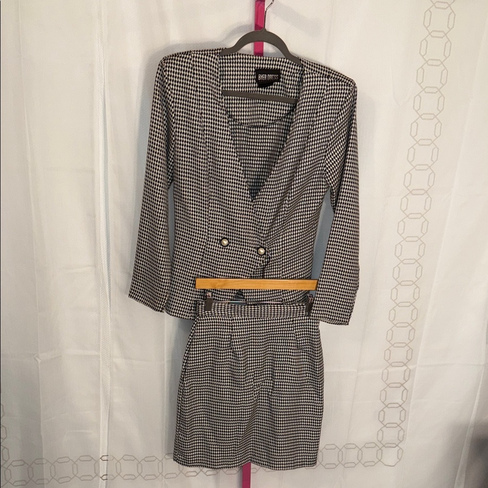 Byer California Black and White Houndstooth‎ Set